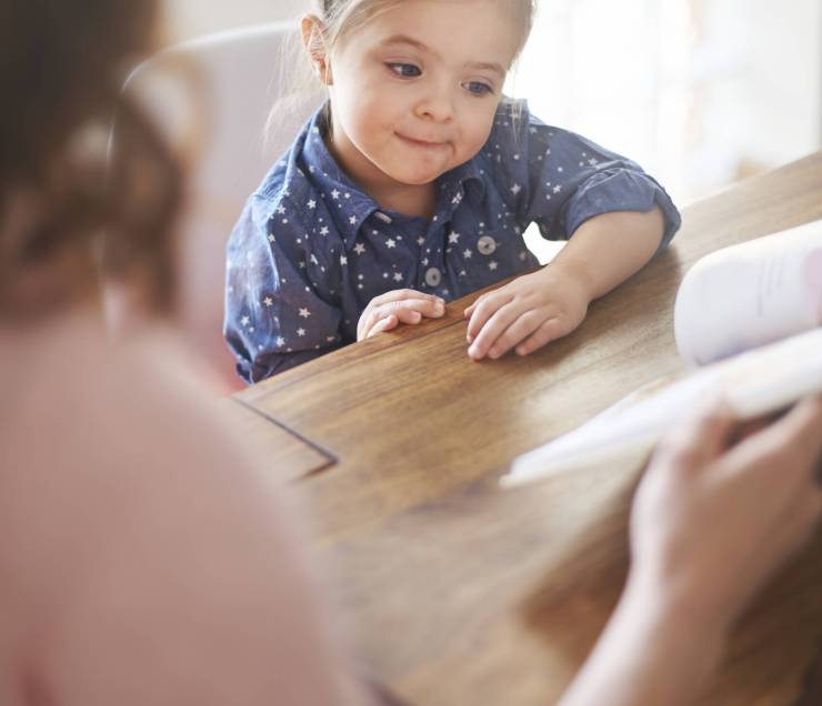 My mom always has time for reading books with me
